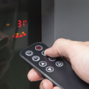 Baridi DH112 Wall Mounting Electric Fireplace with LED Flame Effect 52" - Grey