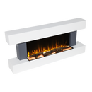 Baridi DH112 Wall Mounting Electric Fireplace with LED Flame Effect 52" - Grey