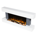 Baridi DH112 Wall Mounting Electric Fireplace with LED Flame Effect 52" - Grey