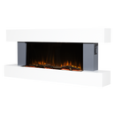 Baridi DH112 Wall Mounting Electric Fireplace with LED Flame Effect 52" - Grey