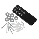 Baridi DH112 Wall Mounting Electric Fireplace with LED Flame Effect 52" - Grey