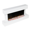 Baridi DH113 Wall Mounting Electric Fireplace with LED Flame Effect 46" - White