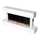 Baridi DH113 Wall Mounting Electric Fireplace with LED Flame Effect 46" - White