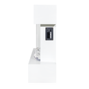 Baridi DH113 Wall Mounting Electric Fireplace with LED Flame Effect 46" - White