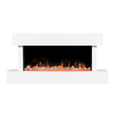 Baridi DH113 Wall Mounting Electric Fireplace with LED Flame Effect 46" - White