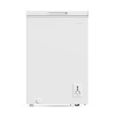 Baridi DH116  Freestanding Chest Freezer, 99L Capacity, Garages and Outbuilding Safe, -12 to -24 degreeC Adjustable Thermostat with Refrigeration Mode, White