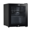 Baridi DH12  50L Tabletop Beer & Drinks Mini Fridge with Light 3-10 degreeC - Black & Glass