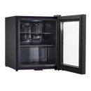 Baridi DH12  50L Tabletop Beer & Drinks Mini Fridge with Light 3-10 degreeC - Black & Glass