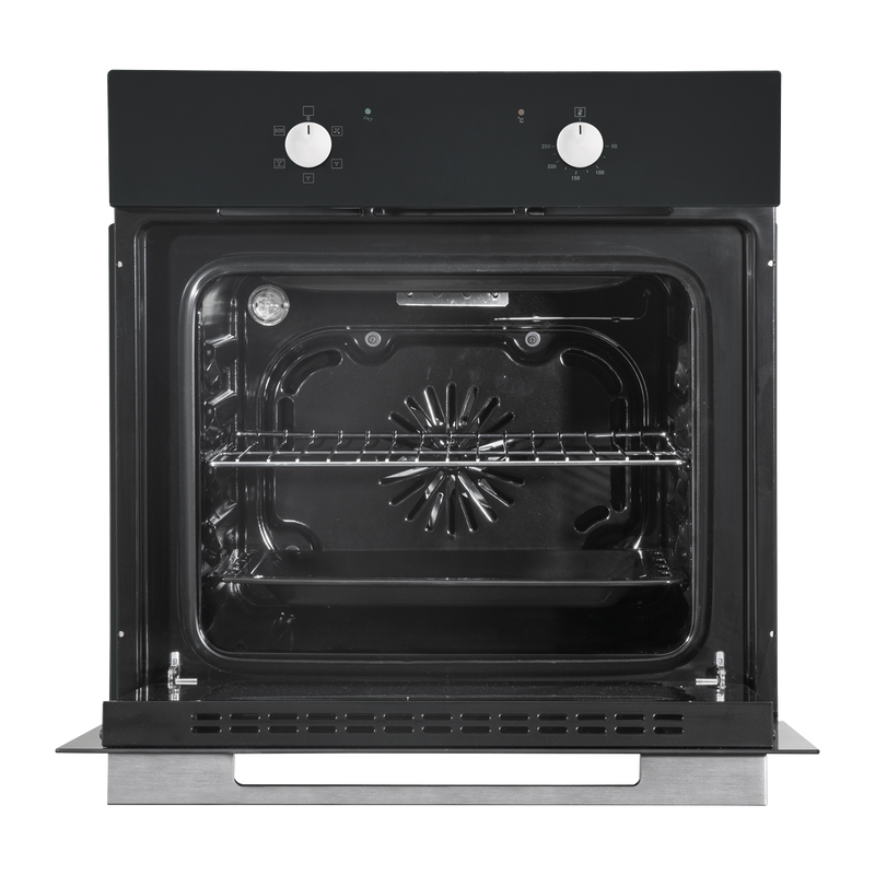 Baridi DH124  60cm Built-In Five Function Fan Assisted Oven, 55L Capacity, Black