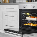 Baridi DH125  60cm Built-In Five Function Fan Assisted Oven, 55L Capacity, Stainless Steel