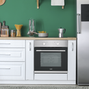 Baridi DH125  60cm Built-In Five Function Fan Assisted Oven, 55L Capacity, Stainless Steel