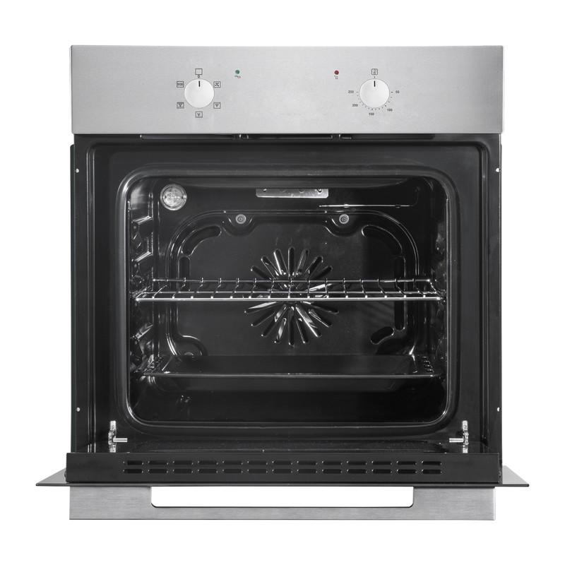 Baridi DH125  60cm Built-In Five Function Fan Assisted Oven, 55L Capacity, Stainless Steel