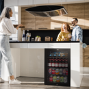 Baridi DH13  Under Counter Wine/Drink/Beverage Cooler/Fridge, Built-In Thermostat, Light, Security Lock, 85 Litre  Black