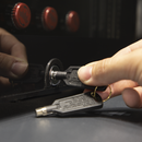 Baridi DH13  Under Counter Wine/Drink/Beverage Cooler/Fridge, Built-In Thermostat, Light, Security Lock, 85 Litre  Black