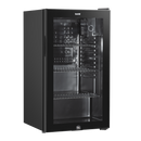 Baridi DH13  Under Counter Wine/Drink/Beverage Cooler/Fridge, Built-In Thermostat, Light, Security Lock, 85 Litre  Black