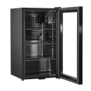 Baridi DH13  Under Counter Wine/Drink/Beverage Cooler/Fridge, Built-In Thermostat, Light, Security Lock, 85 Litre  Black