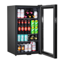Baridi DH13  Under Counter Wine/Drink/Beverage Cooler/Fridge, Built-In Thermostat, Light, Security Lock, 85 Litre  Black
