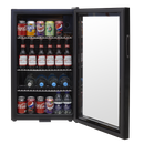 Baridi DH13  Under Counter Wine/Drink/Beverage Cooler/Fridge, Built-In Thermostat, Light, Security Lock, 85 Litre  Black
