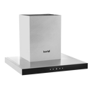 Baridi DH130  60cm T-Shape Chimney Cooker Hood with Carbon Filters, Stainless Steel