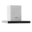 Baridi DH130  60cm T-Shape Chimney Cooker Hood with Carbon Filters, Stainless Steel