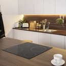 Baridi DH131  60cm Built-In Ceramic Hob 4 Cooking Zones, Black Glass, 6000W with Touch Controls, Timer