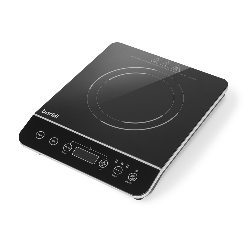 Sealey DH145 Baridi Induction Hob: Single Zone with 13A Plug, 10 Power Settings 200W-2000W, Touch Controls, 3-Hour Timer Function, Child Lock, Black