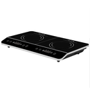 Baridi DH146  Portable Induction Hob: Two Zone Cooktop with 13A Plug, 2800W, 10 Power Settings, Touch Controls, 3-Hour Timer Function, Child Safety Lock, Black
