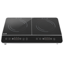Baridi DH146  Portable Induction Hob: Two Zone Cooktop with 13A Plug, 2800W, 10 Power Settings, Touch Controls, 3-Hour Timer Function, Child Safety Lock, Black