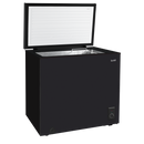 Baridi DH152  Freestanding Chest Freezer, 142L Capacity, Garages and Outbuilding Safe, -12 to -24 degreeC Adjustable Thermostat with Refrigeration Mode, Black