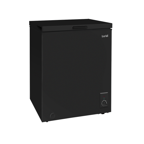 Baridi DH153  Freestanding Chest Freezer, 99L Capacity, -12 to -24 degreeC Adjustable Thermostat, Black - DH153