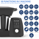 Baridi DH163  All-in-One Thermo-Cooker, 18 Preset Functions, App Guided Recipes, Black