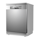 Baridi DH167  Freestanding Dishwasher, Full Size, Standard 60cm Wide with 14 Place Settings, 8 Programs & 5 Functions, LED Display, Silver