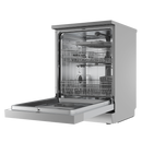 Baridi DH167  Freestanding Dishwasher, Full Size, Standard 60cm Wide with 14 Place Settings, 8 Programs & 5 Functions, LED Display, Silver