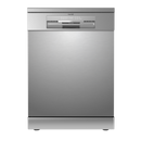 Baridi DH167  Freestanding Dishwasher, Full Size, Standard 60cm Wide with 14 Place Settings, 8 Programs & 5 Functions, LED Display, Silver