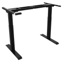 Dellonda DH16 Dellonda Black Electric Adjustable Desk Frame, Digital Controls 100kg Heavy Duty