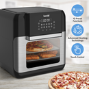 Baridi DH170  Air Fryer & Rotisserie, 10 Preset Programs, 1500W, 12L, Black & Silver