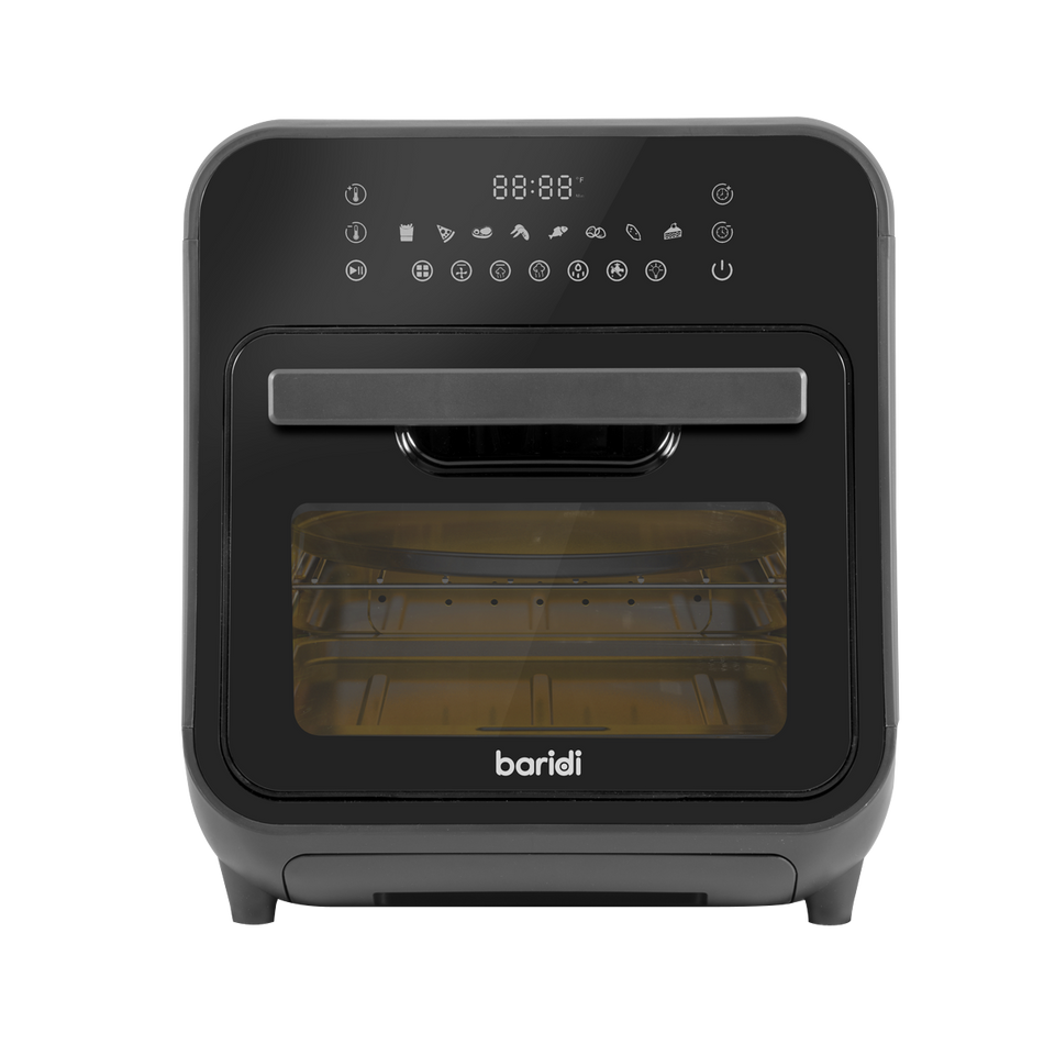 Baridi DH171  Steam Air Fryer Oven, Self-Cleaning, 8 Preset Programs, 1635W, 15L, Black