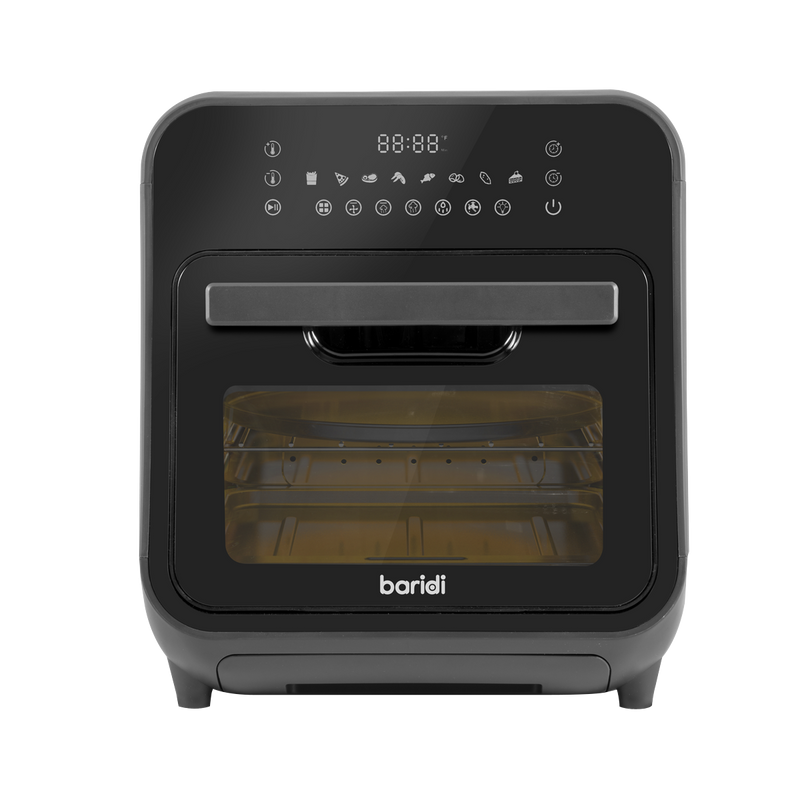 Sealey DH171 Baridi Steam Air Fryer Oven, Self-Cleaning, 8 Preset Programs, 1635W, 15L, Black