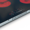 Baridi DH175  77cm Built-In Ceramic Hob with 5 Cooking Zones, Black Glass, 8200W with Slider Touch Controls, Timer