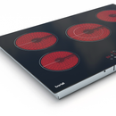 Baridi DH175  77cm Built-In Ceramic Hob with 5 Cooking Zones, Black Glass, 8200W with Slider Touch Controls, Timer