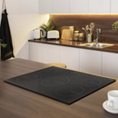 Baridi DH175  77cm Built-In Ceramic Hob with 5 Cooking Zones, Black Glass, 8200W with Slider Touch Controls, Timer