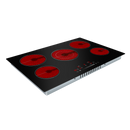 Baridi DH175  77cm Built-In Ceramic Hob with 5 Cooking Zones, Black Glass, 8200W with Slider Touch Controls, Timer