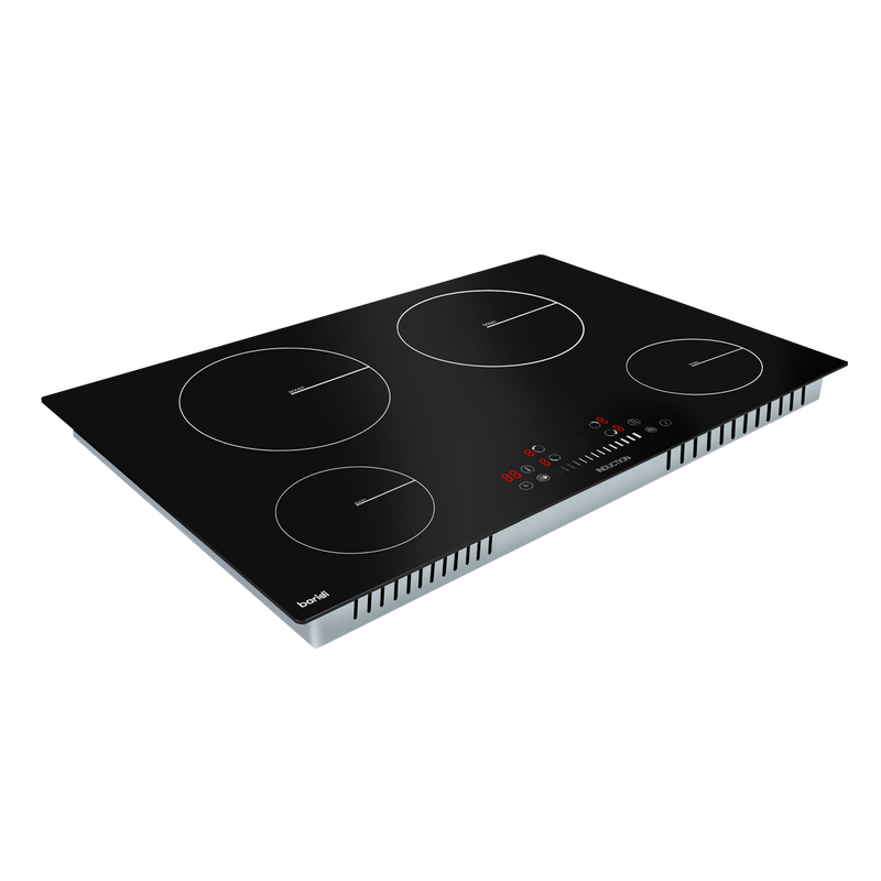 Baridi DH179  77cm Built-In Induction Hob with 4 Cooking Zones, 7200W, Boost Function, 9 Power Levels, Touch Control & Timer, Hardwired