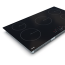 Baridi DH180  90cm Built-In Induction Hob with 5 Cooking Zones, 9300W, Boost Function, 9 Power Levels, Slider Touch Control, Hardwired