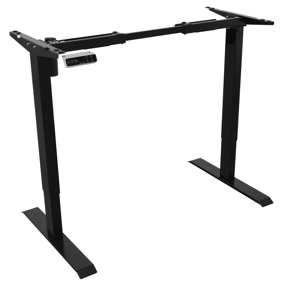 Dellonda DH18 Dellonda Electric Adjustable Desk Frame, Digital Controls, 70kg Capacity, Black