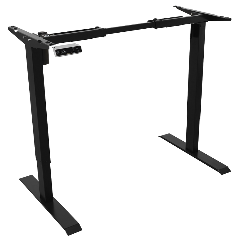 Dellonda DH18 Dellonda Electric Adjustable Desk Frame, Digital Controls, 70kg Capacity, Black