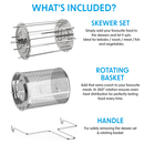 Baridi DH190  12L Air Fryer Rotisserie Oven Accessory Kit