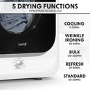 Baridi DH192  Small Tumble Dryer, Portable, 2.5kg, Vented, Perfect for Counter Top or Wall Mounted Use with Mechanical Controls, Compact, Mini Spin Dryer - DH192
