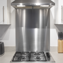Baridi DH193  60cm Splashback for Cooker Hoods, Extractor Fans, Range Hoods, Stainless Steel