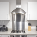 Baridi DH193  60cm Splashback for Cooker Hoods, Extractor Fans, Range Hoods, Stainless Steel